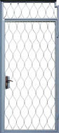 Дверь решетчатая металлическая 1